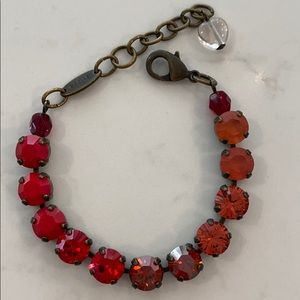 Sabika Red Crystal Bracelet